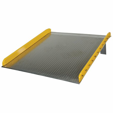 VESTIL Aluminum Truck Dockboard W/ Steel Curb TAS-10-7272